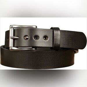 Bullhead Black Leather Belt